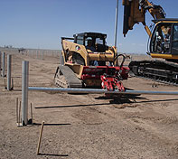 The Double Pole Claw is being used with Solar Panel Installation