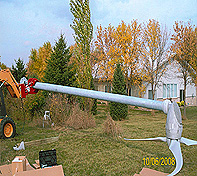 The Heavy Duty Pole Setter is used with Solar Panel Installation