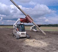 The Heavy Duty Pole Setter is used with Rural Electric Associations